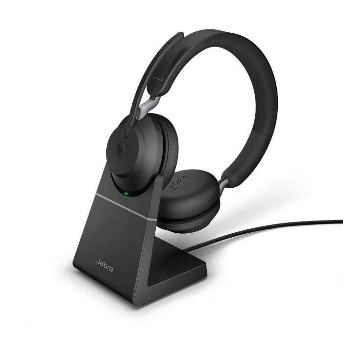 Jabra Evolve2 65 Link380c MS Stereo Stand Black