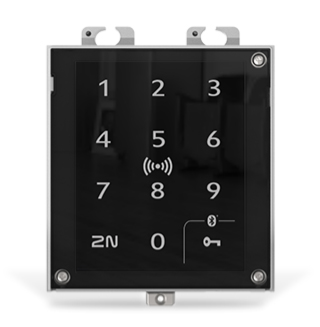 2N® Access Unit 2.0 Touch keypad & Bluetooth & RFID - 125kHz, secured 13.56MHz, NFC, PICard compatible