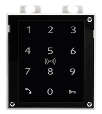 2N® IP Verso – Touch keypad & RFID reader 125kHz, 13.56MHz, NFC, PICard compatible