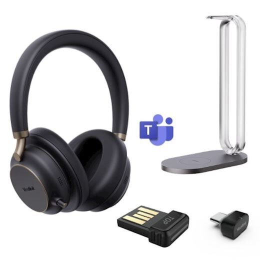 Yealink BH76 Plus with Charging Stand Teams Black USB-C/A