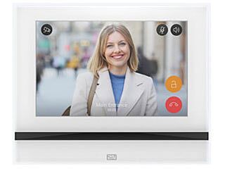 [91378611wh] 2N, Indoor View, white indoor unit, WiFi, 7 inch HD tempered glass touchscreen, luxurious design, only in-wall (use backbox 10600170) or as table model (use bracket 10600319) 12 VDC.