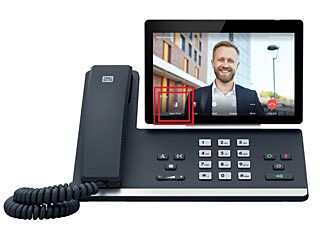 2N, smart IP phone D7A with 7 inch touchscreen display, direct door opener button on the display, Android OS, WiFi, optional 5 MP camera, up to 16 SIP accounts, PoE/5 VDC (excl. adapter)