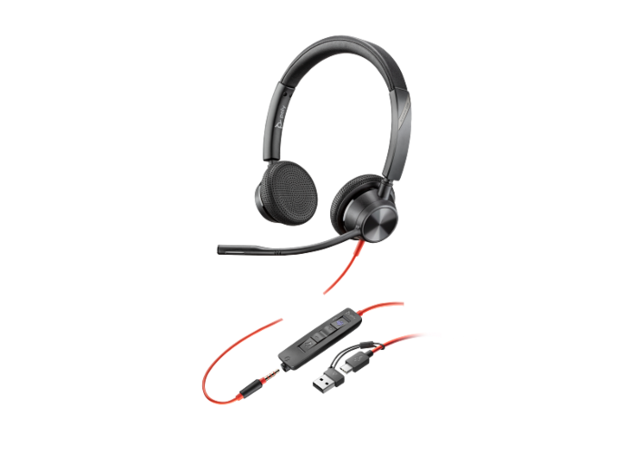 POLY BLACKWIRE 3325 -M TEAMS USB-C HS +USB-C/A